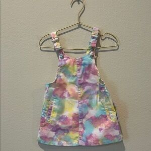 Colorful Tie-Dye Kids' Overall Dress